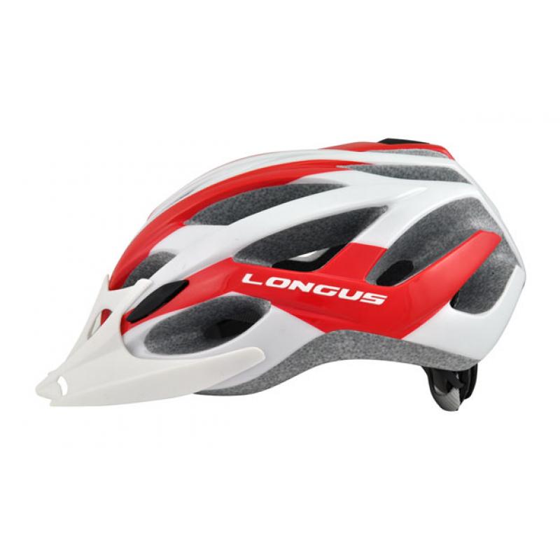 Купить Шлем Longus AVIAX InMold бел/красн, разм L/XL 58-61см